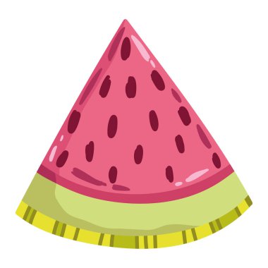 watermelon fruit icon white background