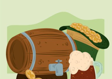 Patrik günü birası ve şapkası