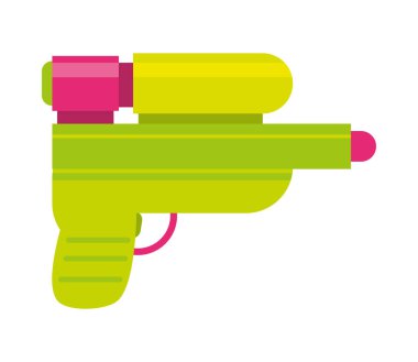 water gun toy festive songkran icon vector