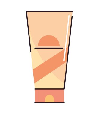 sunblock cream icon white background