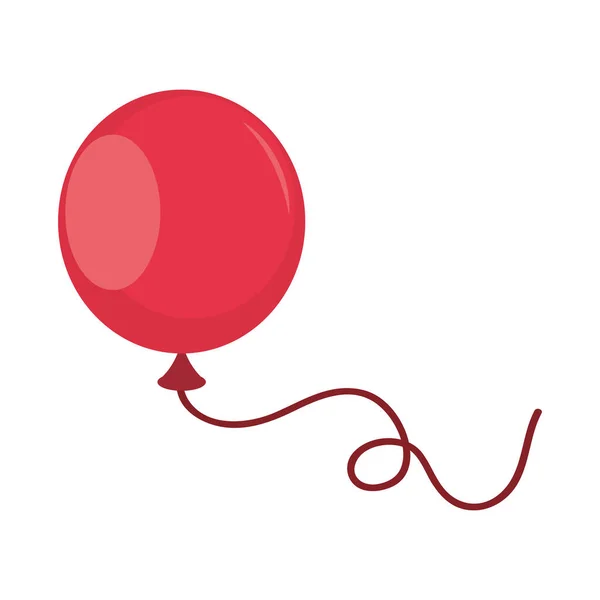 Red Balloon Icon White Background — Image vectorielle