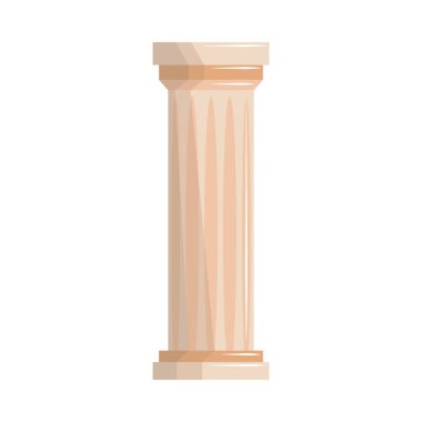 column greek culture icon white background