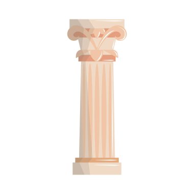pillar greek culture icon white background