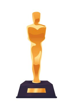 trophy cinematography award white background