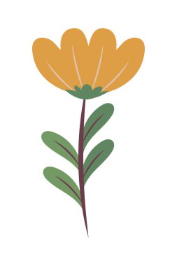 flower leaf icon white background