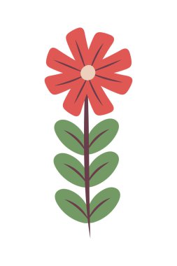 çiçek doğa simgesi beyaz arkaplan