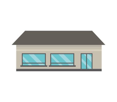 house facade icon isolated white background