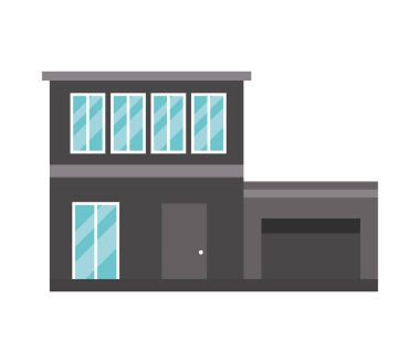 house front icon isolated white background