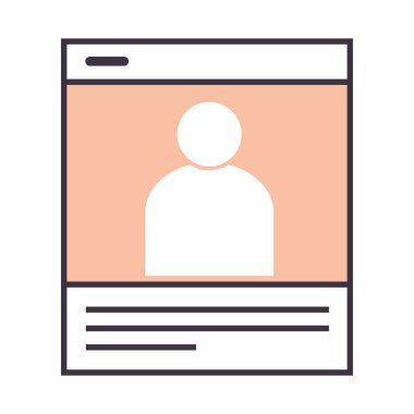 website social media icon isolated