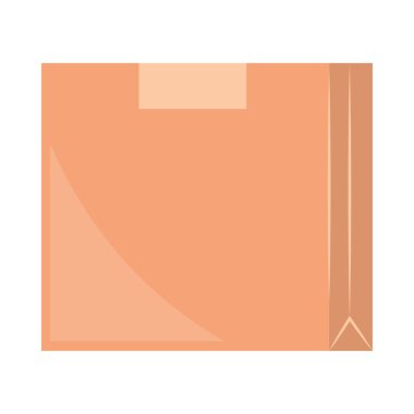 cardboard box icon isolated design