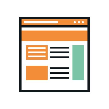 blogging website icon isolated design