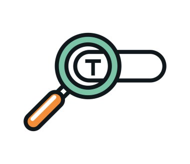 blogging searching icon isolated white background