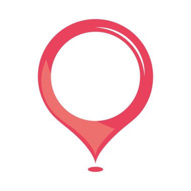 gps navigasyon pin simgesi izole edildi