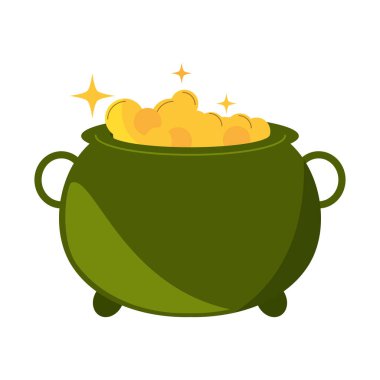 st patricks day treasure icon isolated