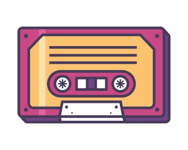 kaset 90 'ların pop sanat simgesi izole edildi