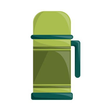 Termos simgesi izole edilmiş beyaz arkaplan