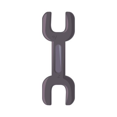wrench tool technical service icon isolated