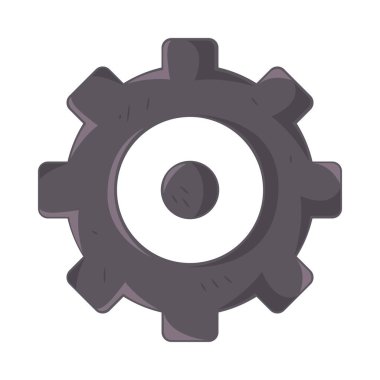gear tool technical service icon isolated