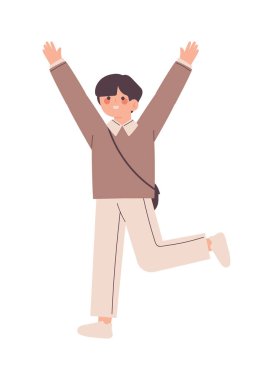 happy boy icon isolated design