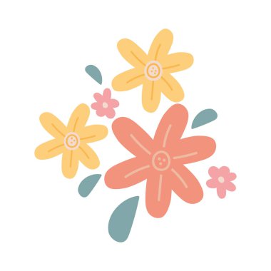 flowers nature season spring icon isolated