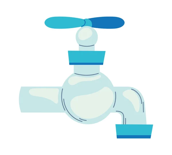 Water Faucet Icon Isolated Style — Stok Vektör