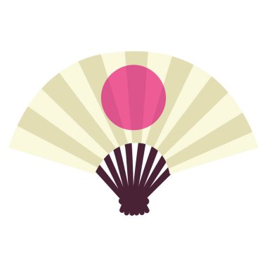 japanese fan icon isolated design