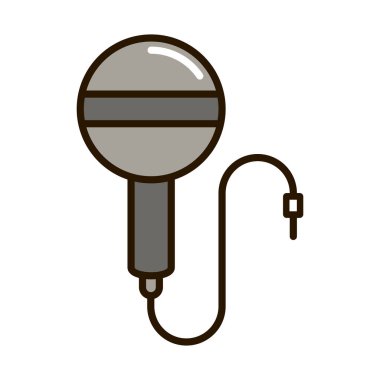 microphone music icon isolated design