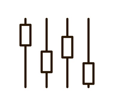 equalizer music line icon isolated