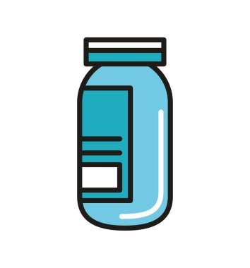 medical vial icon isolated design