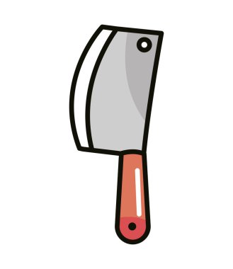 knife meat icon isolated white background