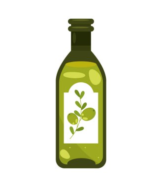olive oil bottle icon isolated