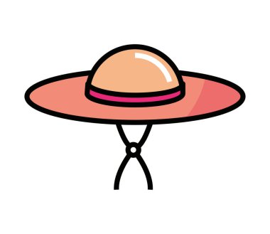 female hat icon isolated design