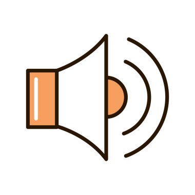 volume music icon isolated design