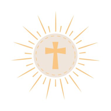 sacred host communion icon isolated