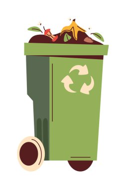 recycle bin ecological sustainability icon isolated
