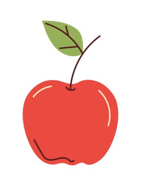 apple fruit icon isolated white background