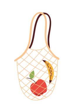 grocery bag with food, ecological sustainability