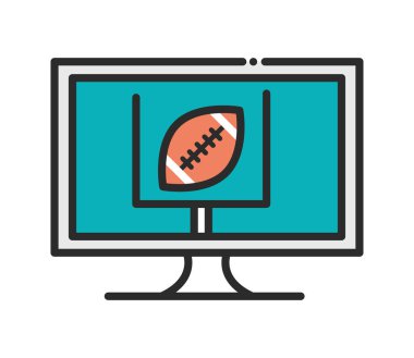 yayınlanan futbol oyunu izole edilmiş simgesi