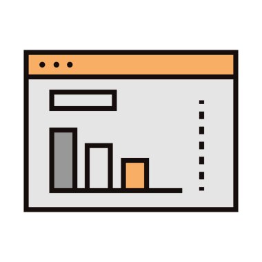 tasarım web sayfası simgesi izole edildi