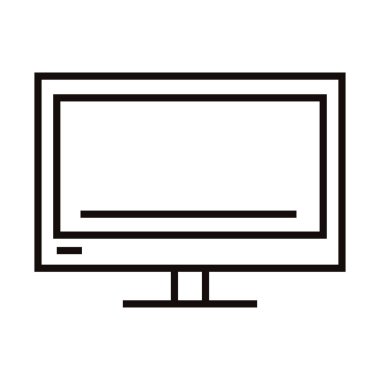bilgisayar ekran çizgi simgesi biçimi