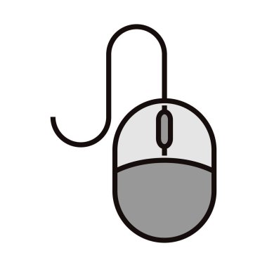 bilgisayar fare simgesi izole edilmiş biçimi