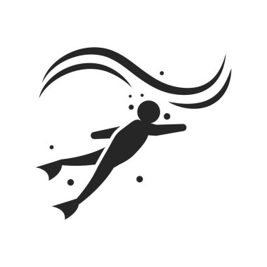 dalış spor simgesi izole tasarımı