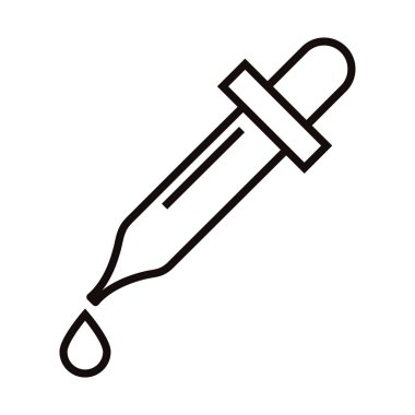 Renk damlası çizgisi simgesi biçimi