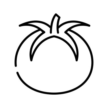 Domates sebzesi ikonu izole edildi