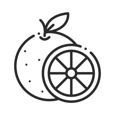 portakal suyu ikonu izole edilmiş