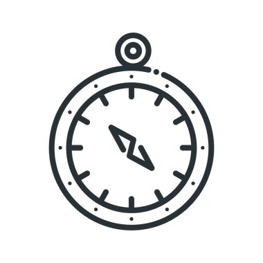 seyahat pusulası izole edilmiş bir simge