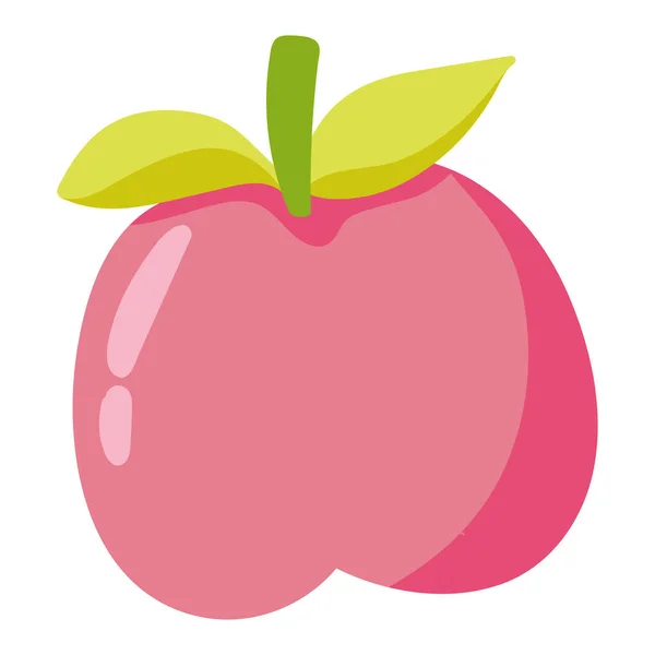 Apple Frukt Isolerade Ikon Design — Stock vektor
