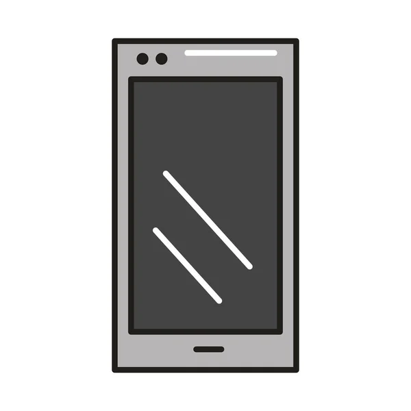 Dispositif Smartphone Icône Isolée Design — Image vectorielle