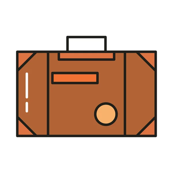 行李箱旅行隔离图标设计 — 图库矢量图片