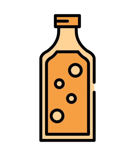 Honigflasche Lebensmittel Ikone Isoliert — Stockvektor